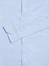 Puppytooth Cutaway Collar Shirt in Blue Blizzard