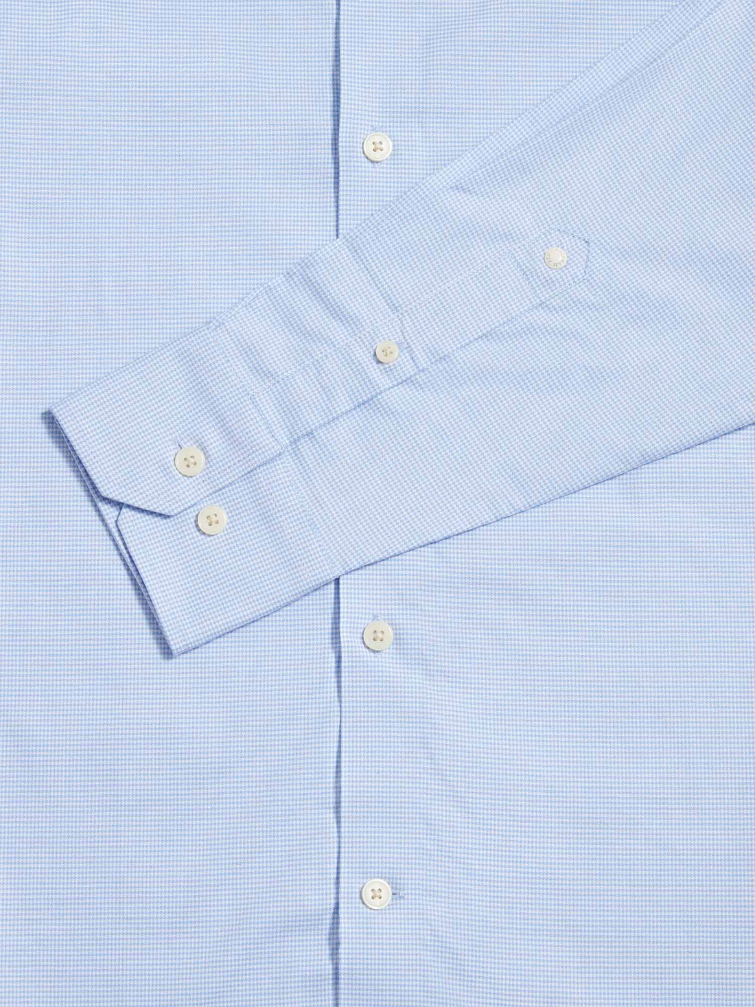 Peckham Rye Mens Puppytooth Shirt in Blue Blizzard