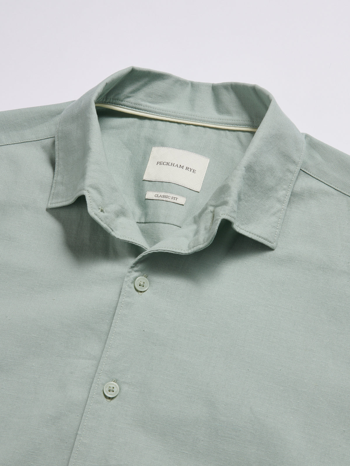 Grove Linen Blend Shirt in Seafoam