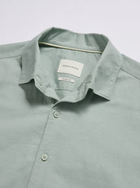Grove Linen Blend Shirt in Seafoam
