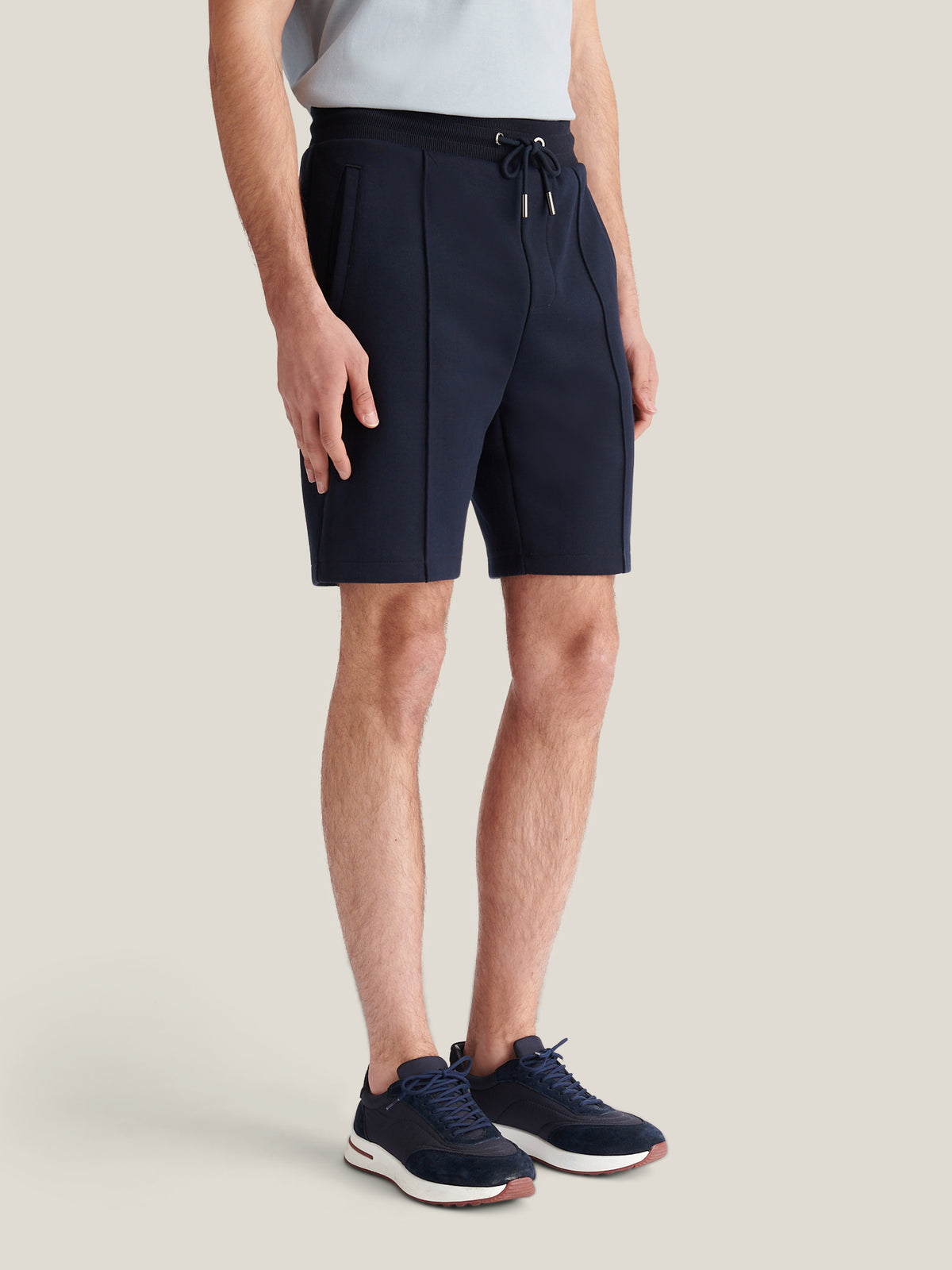 Riva Jersey Interlock Short in Dark Sapphire Navy