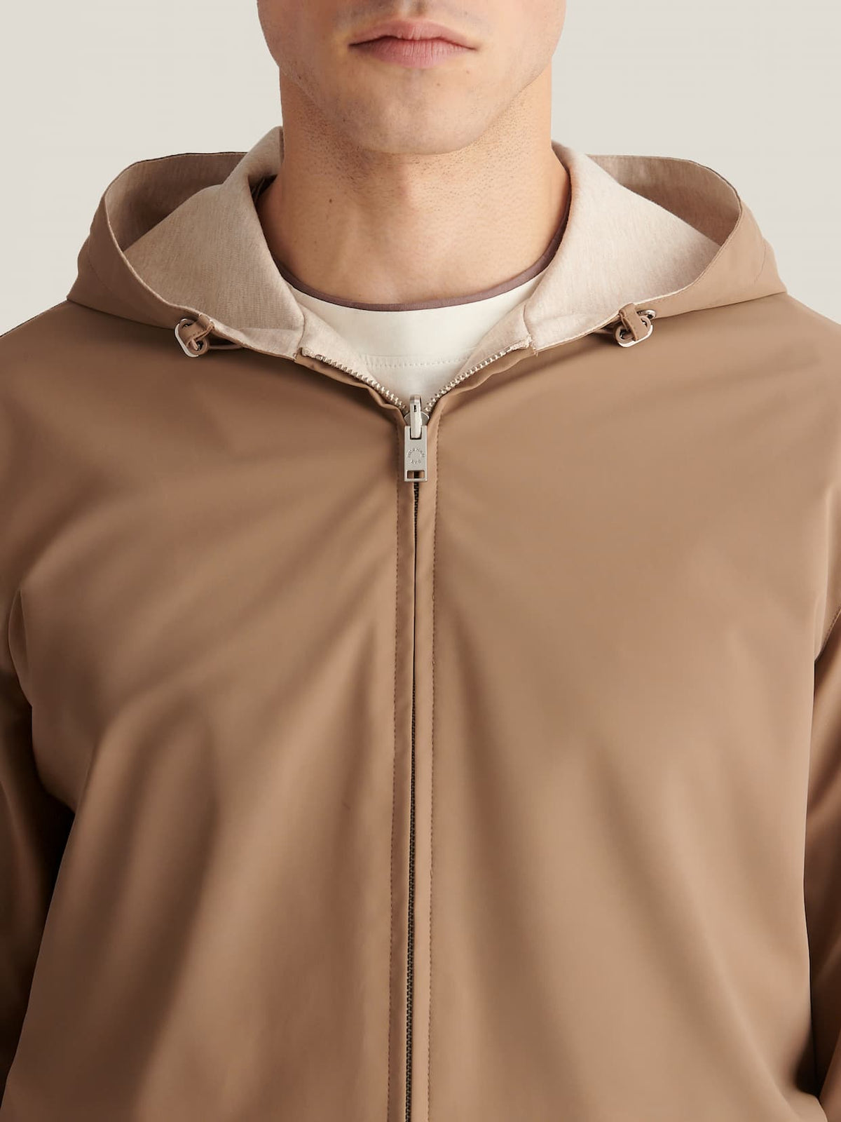 Sloane Reversible Hooded Jacket in Caribou