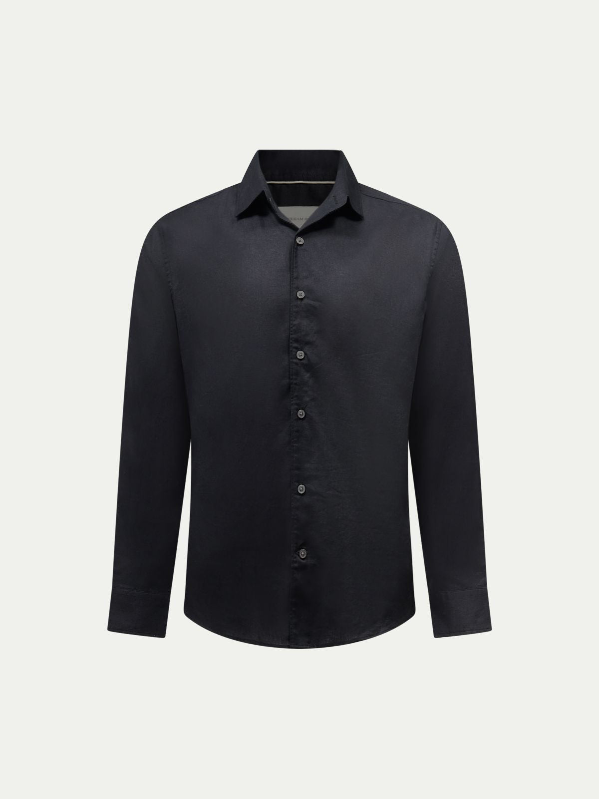 Grove Linen Blend Shirt in Black