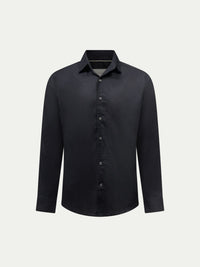 Grove Linen Blend Shirt in Black