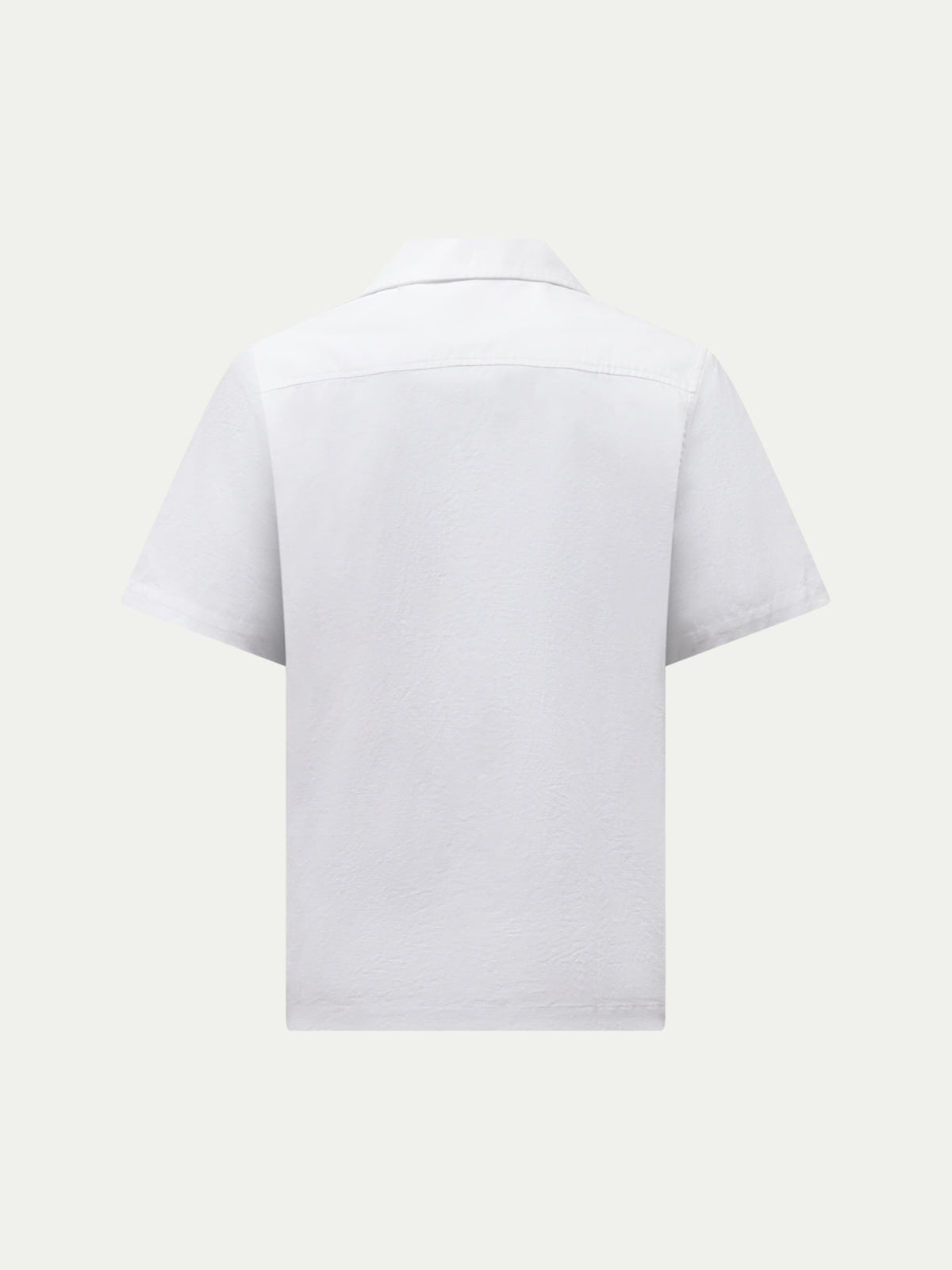 Porto Linen Blend Shirt in Bright White