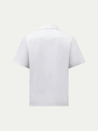 Porto Linen Blend Shirt in Bright White