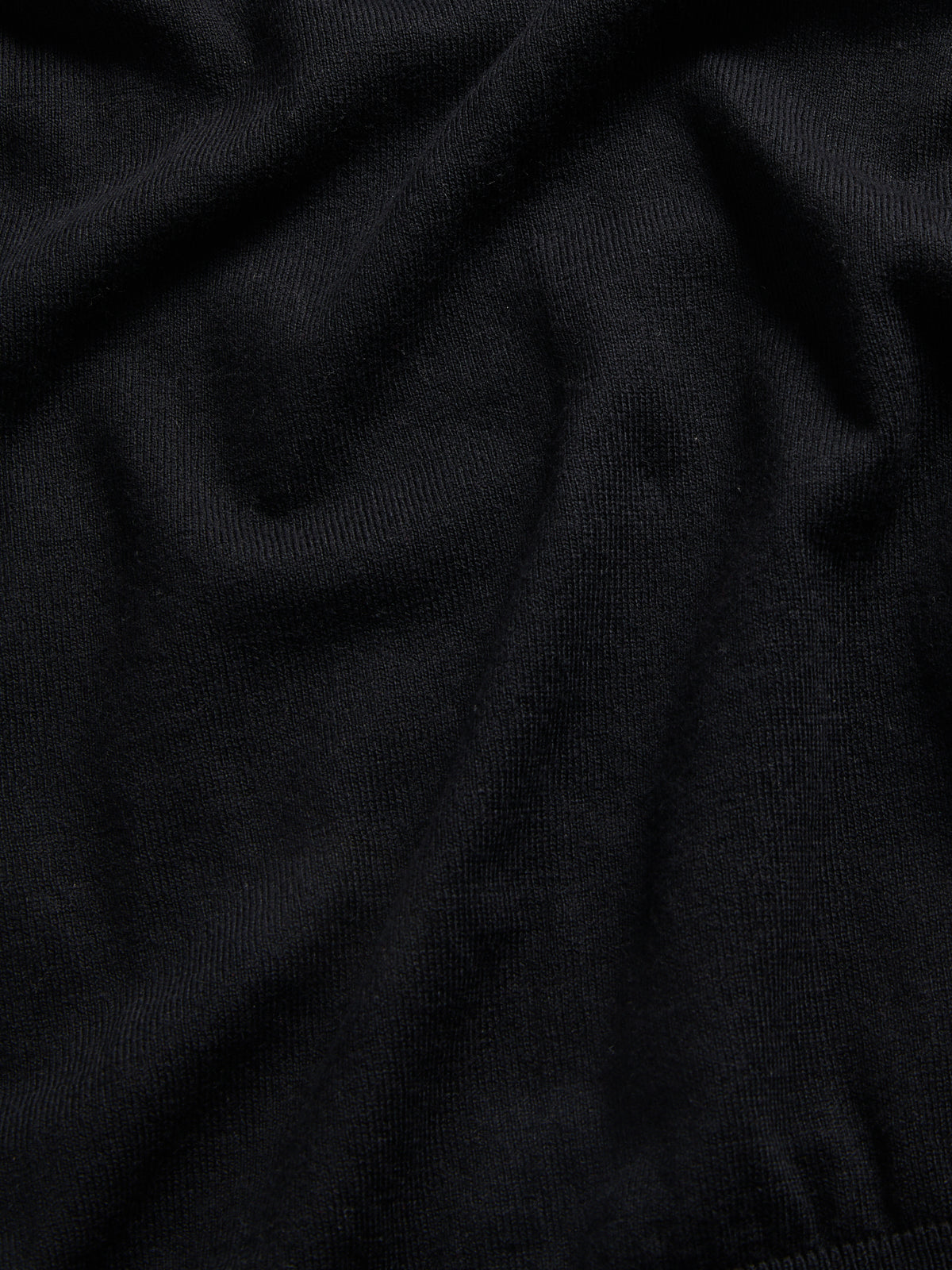 Genovese Knitted T-Shirt in Black