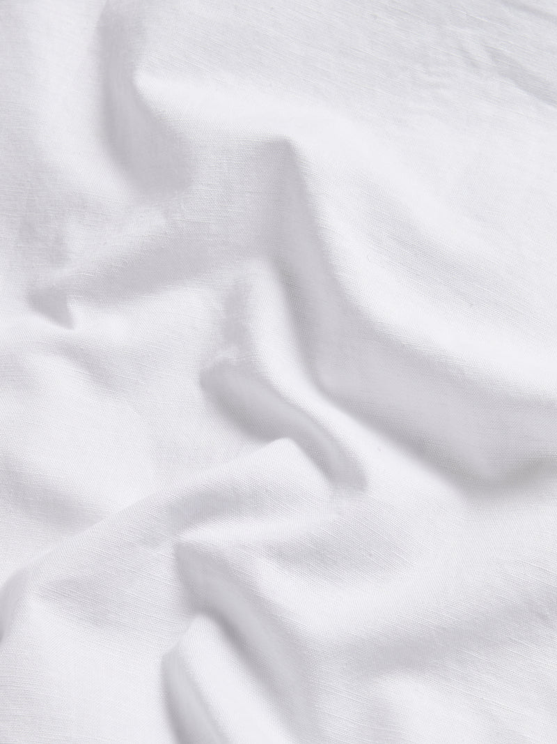 Porto Linen Blend Shirt in Bright White