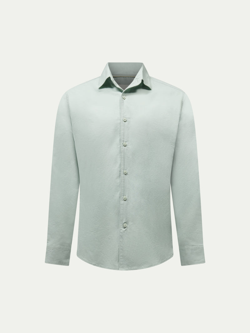 Grove Linen Blend Shirt in Seafoam