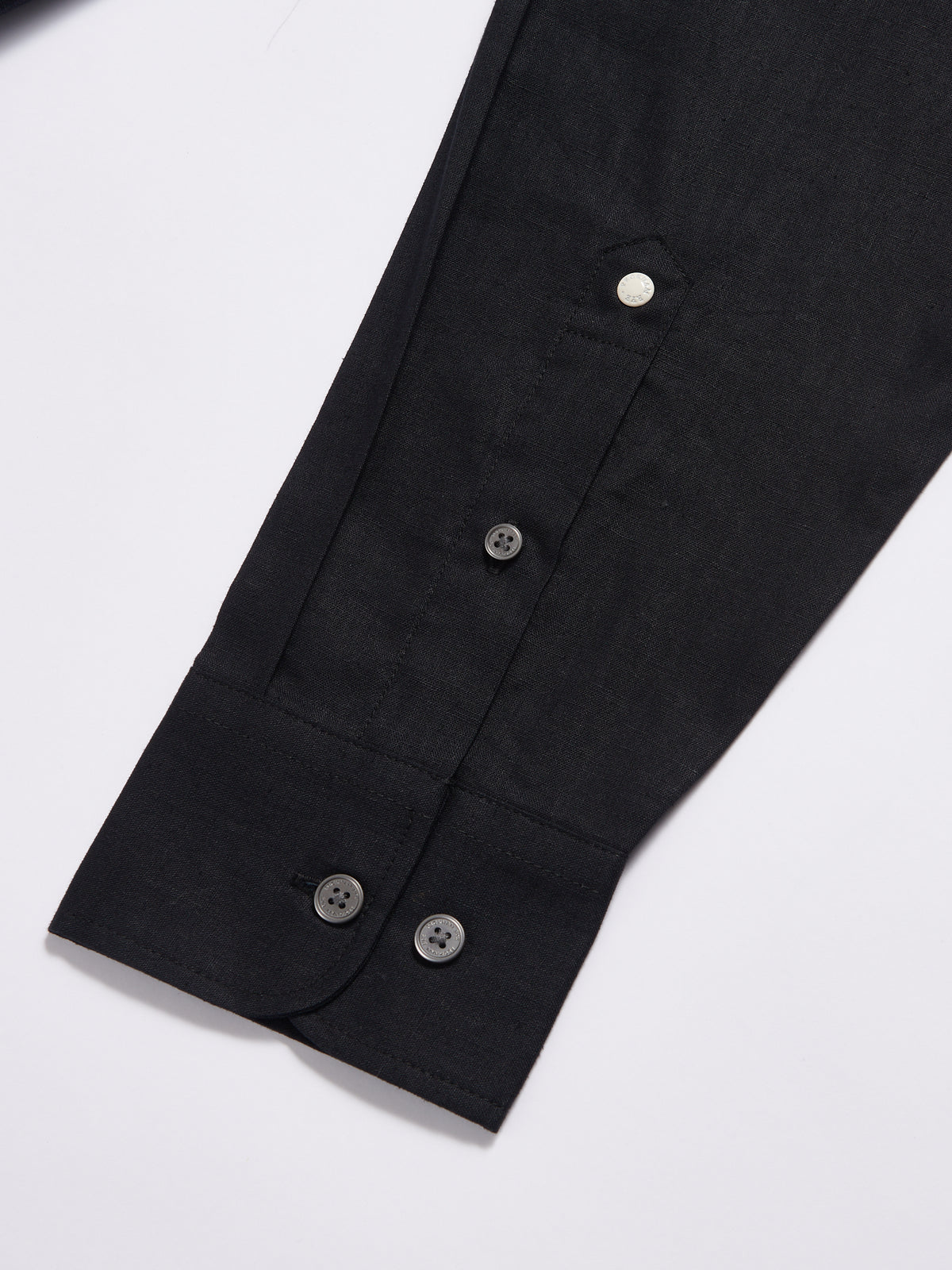 Grove Linen Blend Shirt in Black