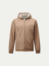Sloane Reversible Hooded Jacket in Caribou