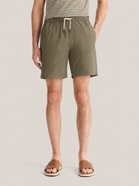 Levanto Drawstring Swim Short in Tea Leaf