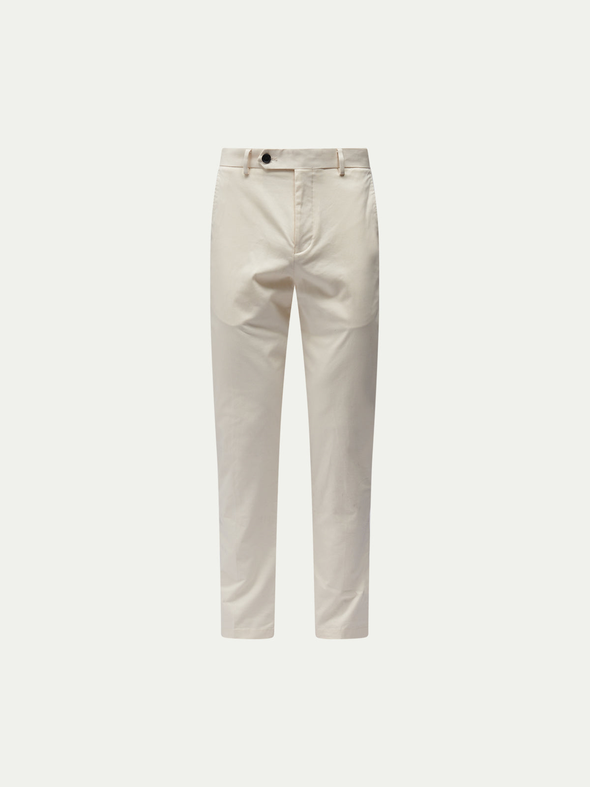 Stretch Cotton Trouser in Egret