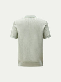 Sidney Revere Knit Polo in Seafoam