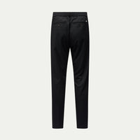 Drawstring Flannel Tech Trouser in Black