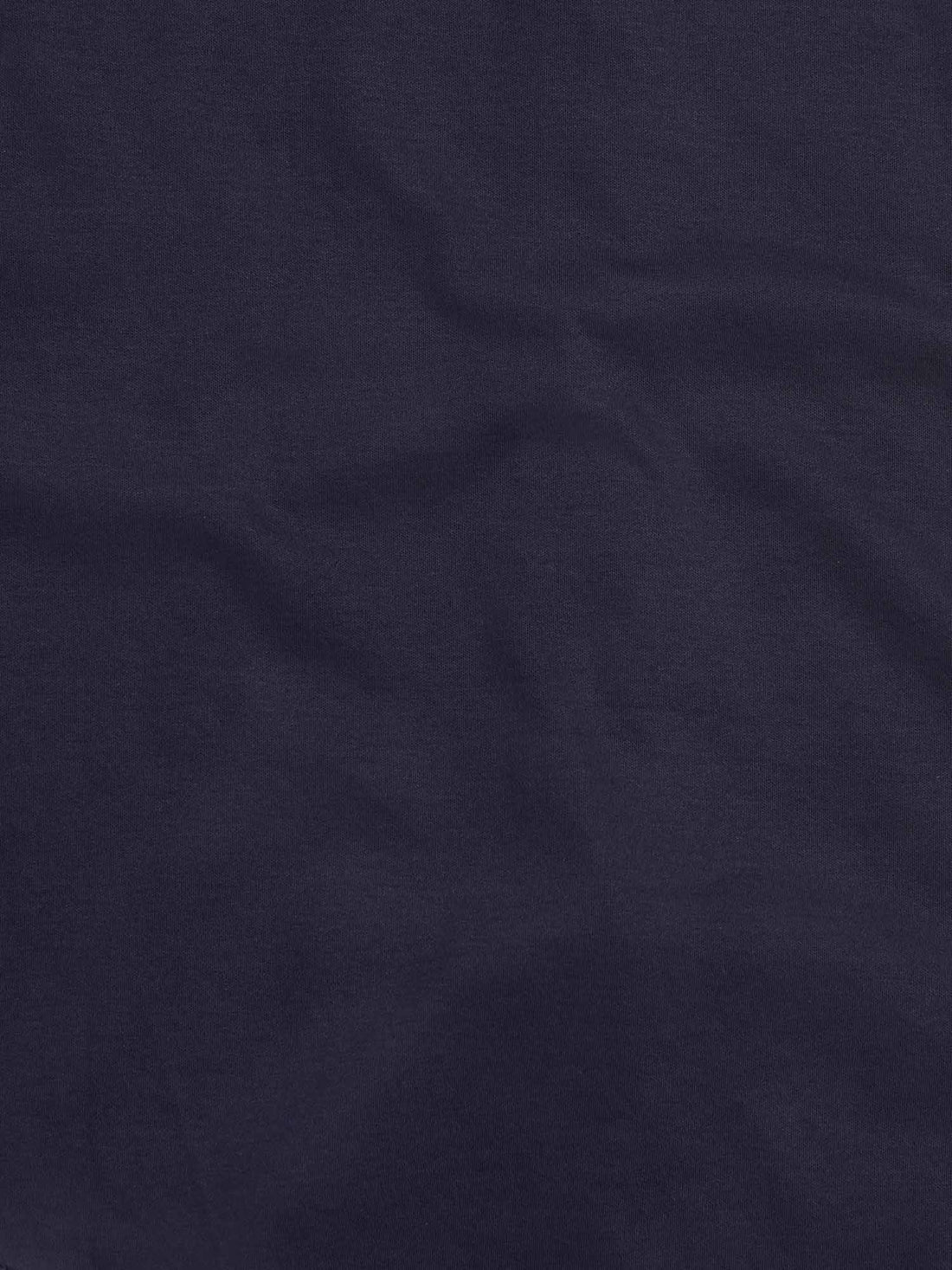 Peckham Rye Mens Mercerised Jersey Shirt in Dark Sapphire Navy