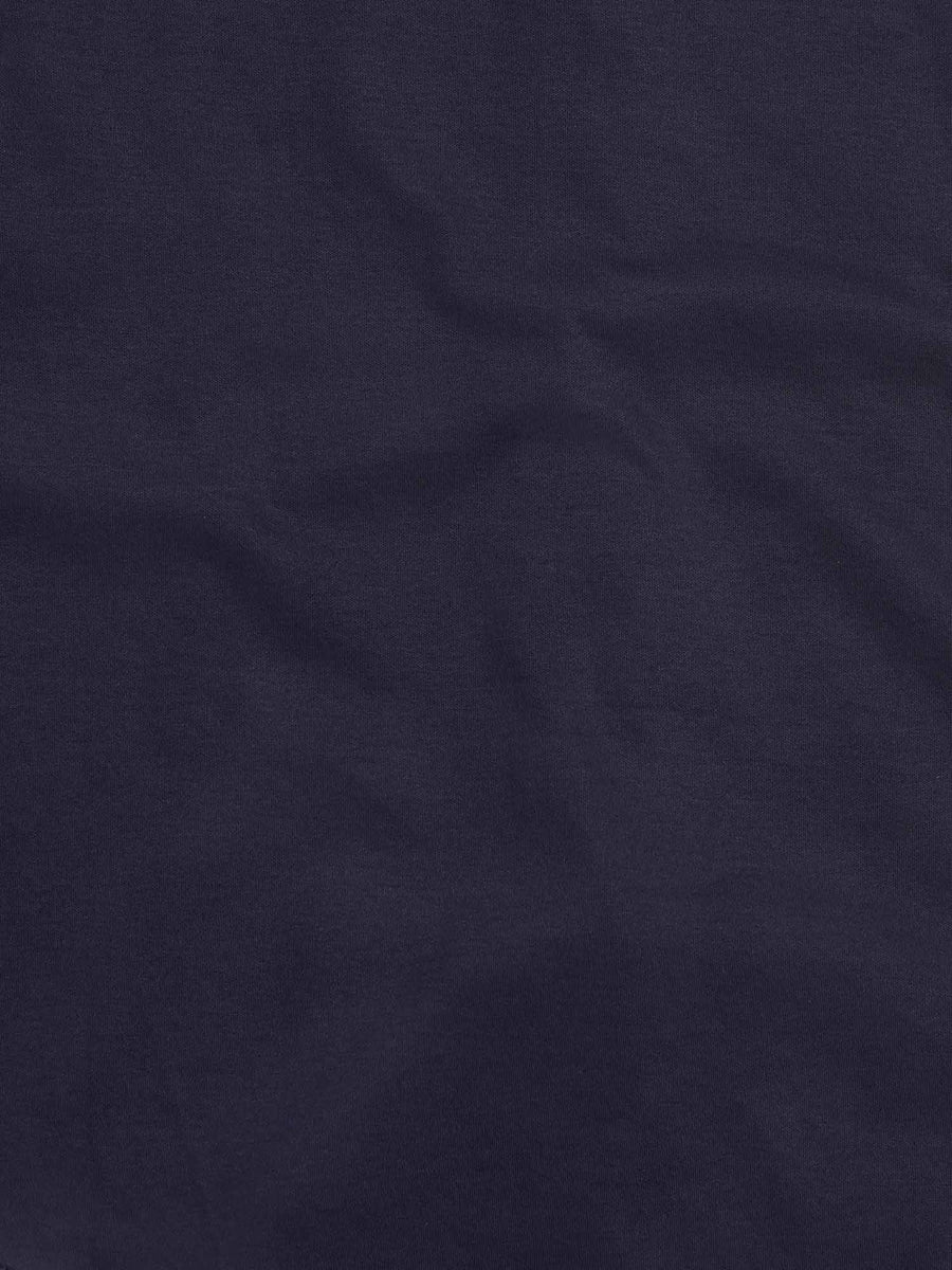 Peckham Rye Mens Mercerised Jersey Shirt in Dark Sapphire Navy