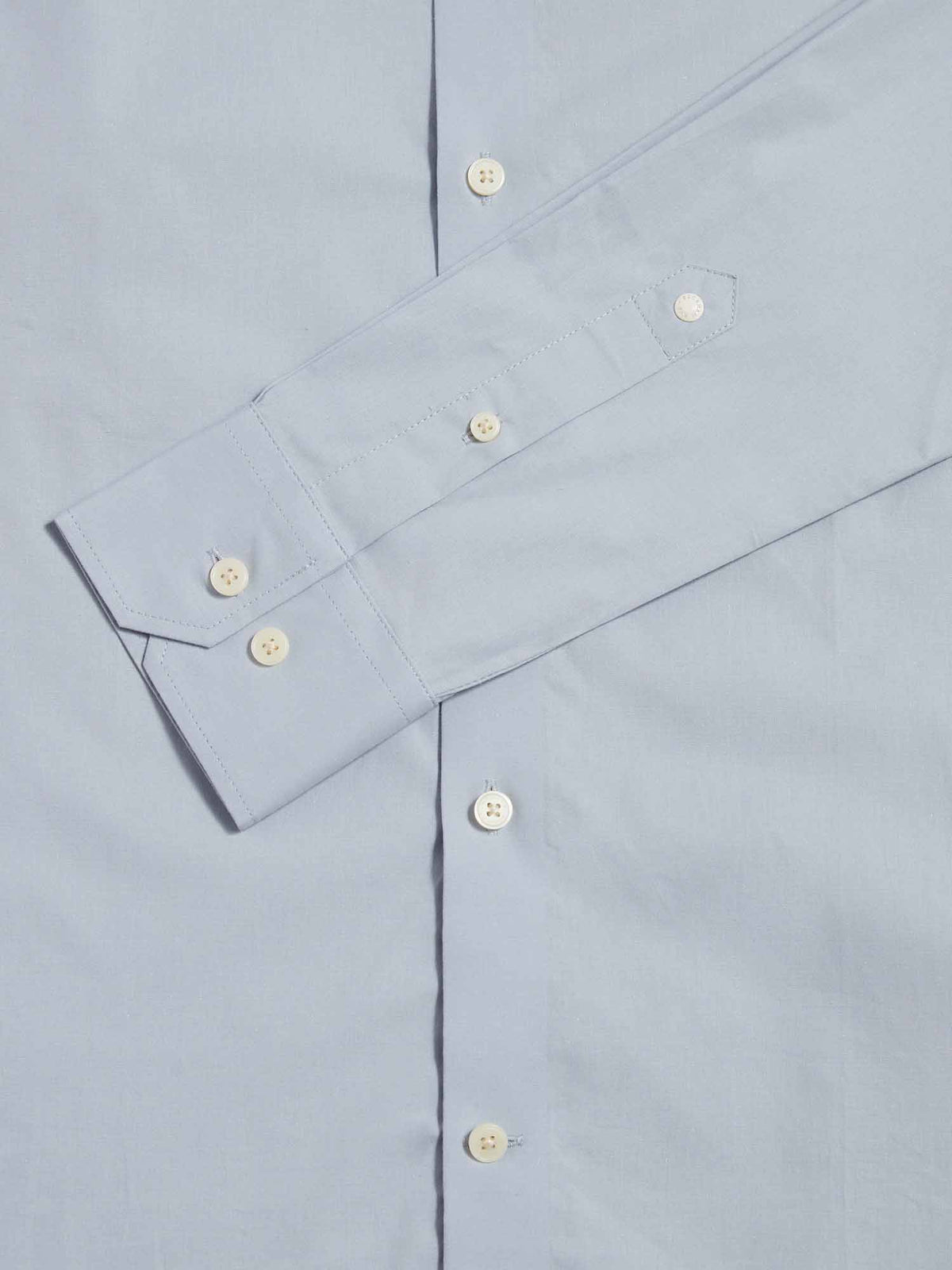 Cadogan High Collar Slim Fit Shirt in Blue Blizzard