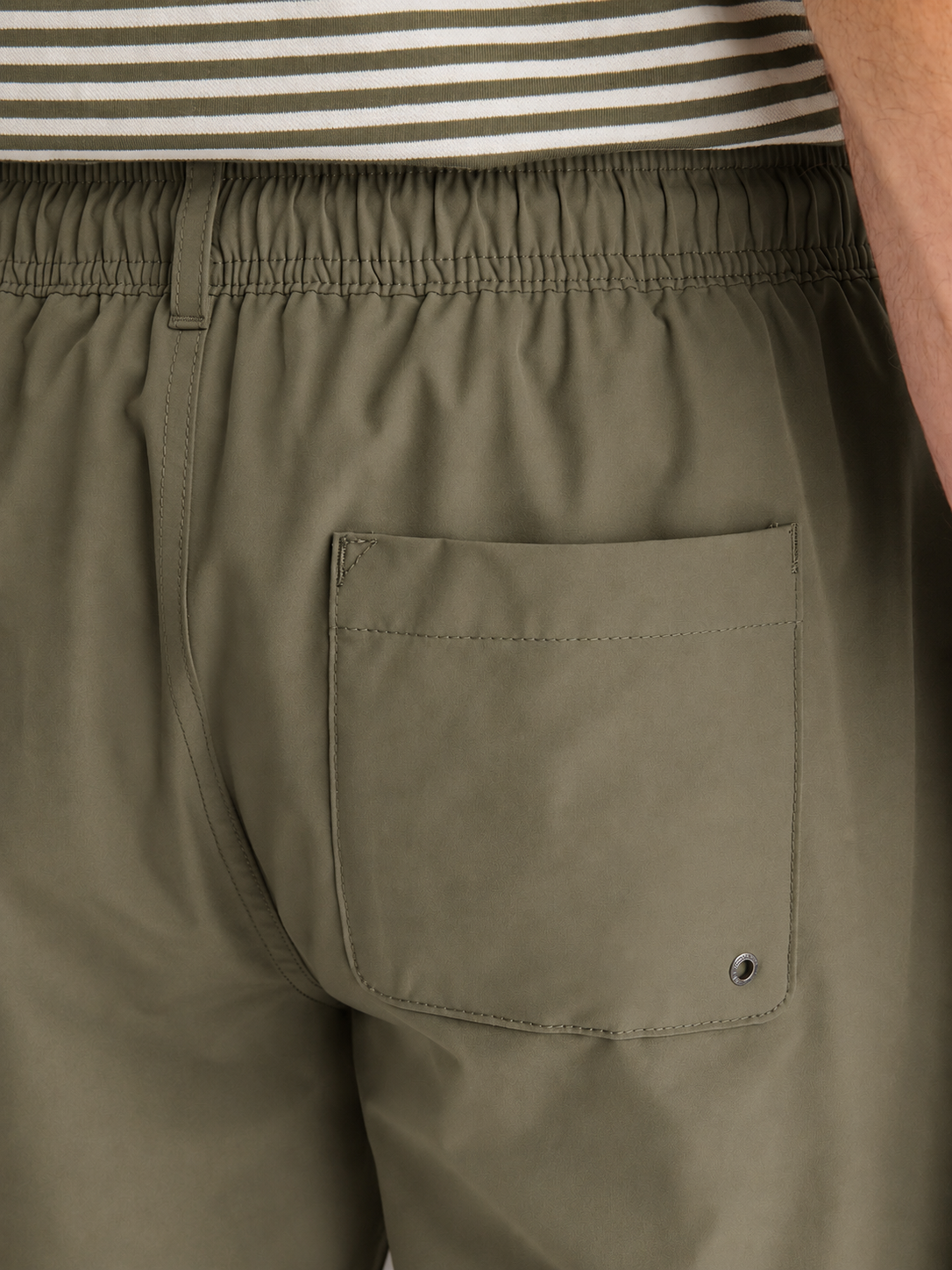 Levanto Drawstring Swim Short in Tea Leaf