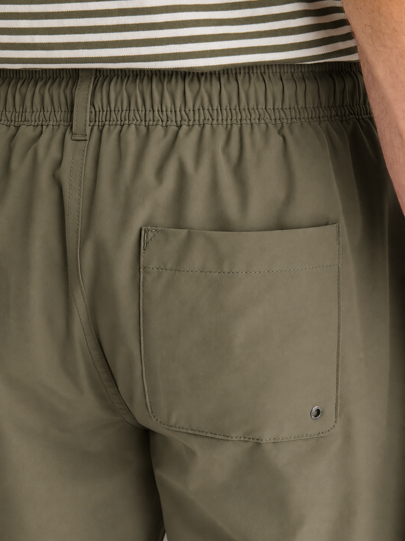 Levanto Drawstring Swim Short in Tea Leaf