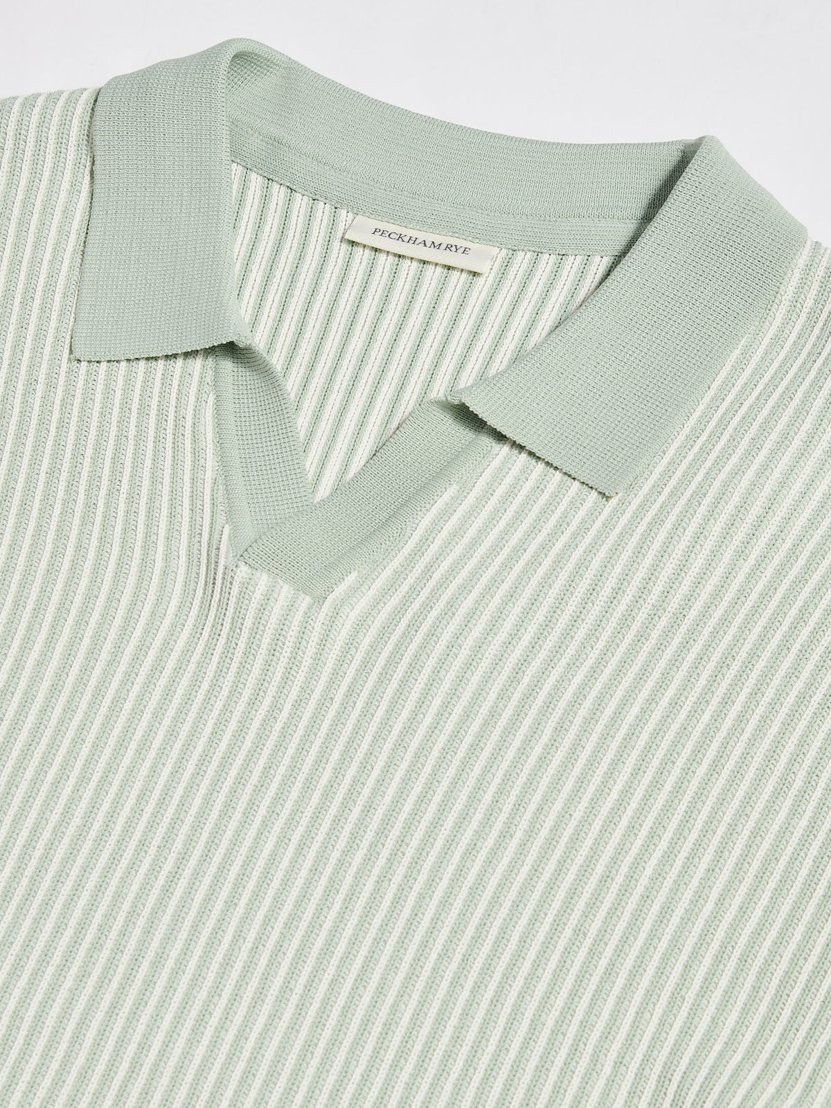 Sidney Revere Knit Polo in Seafoam