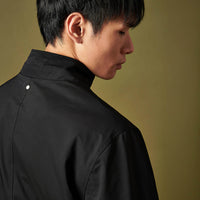 Padded Rain Mac in Black
