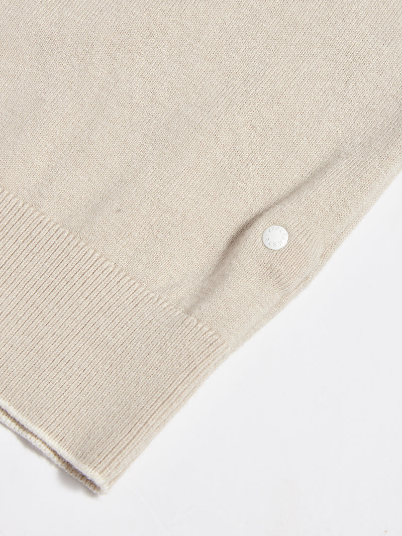 Ocean Textured Knit Polo in Peyote