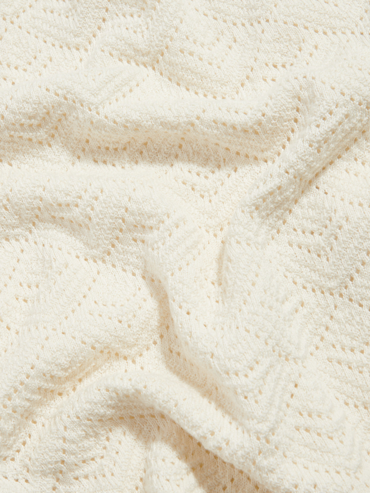 Rico Monogram Knit Shirt in Egret