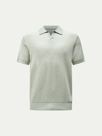 Sidney Revere Knit Polo in Seafoam