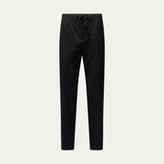 Drawstring Flannel Tech Trouser in Black