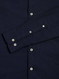 Lansdowne Brushed Flannel Shirt in Dark Sapphire Navy