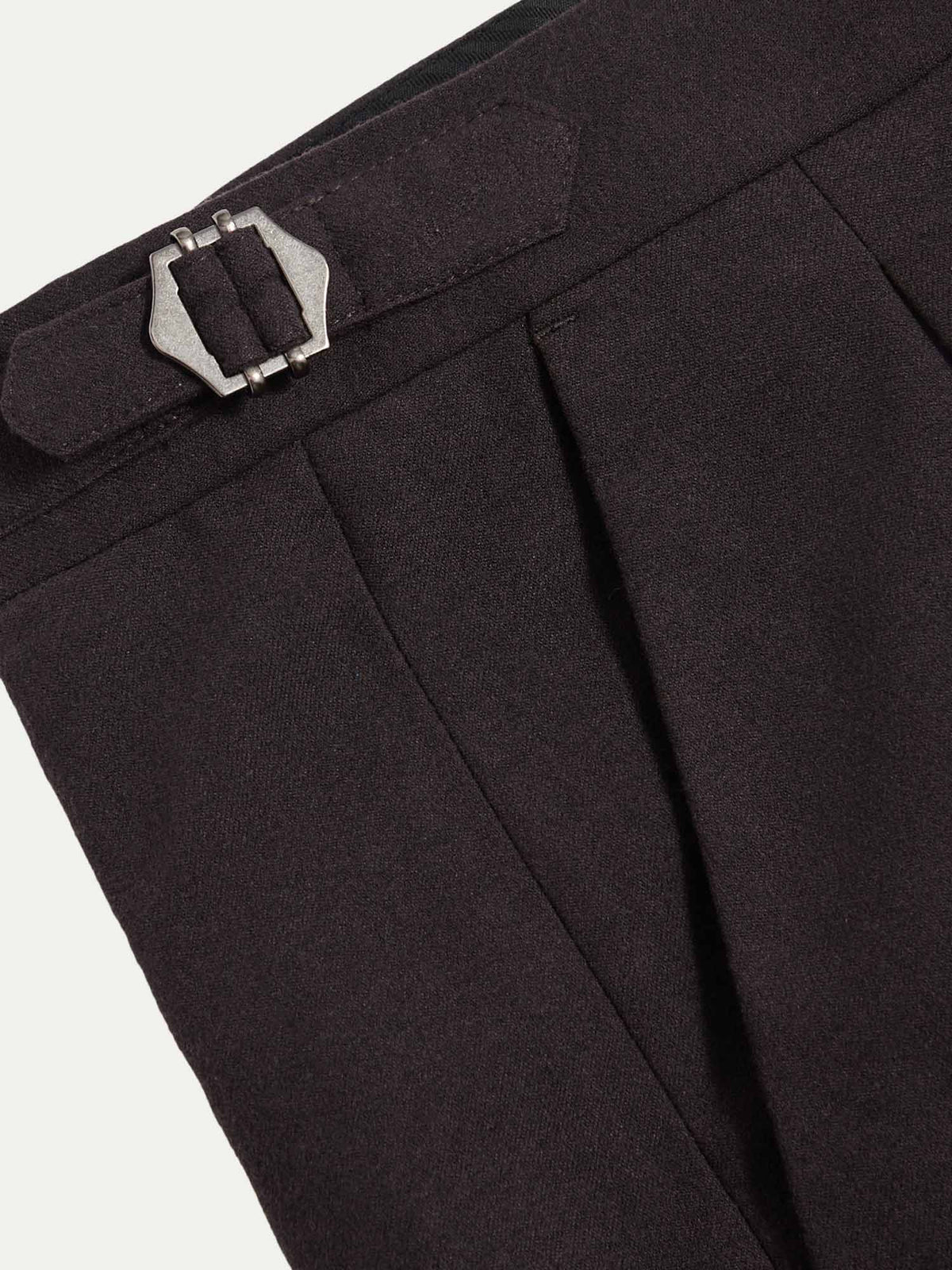 Twill Blend Smart High Waisted Trouser in Java