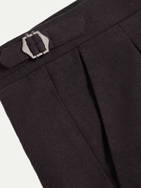 Twill Blend Smart High Waisted Trouser in Java