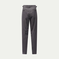 Twill Blend Smart High Waisted Trouser in Charcoal Grey