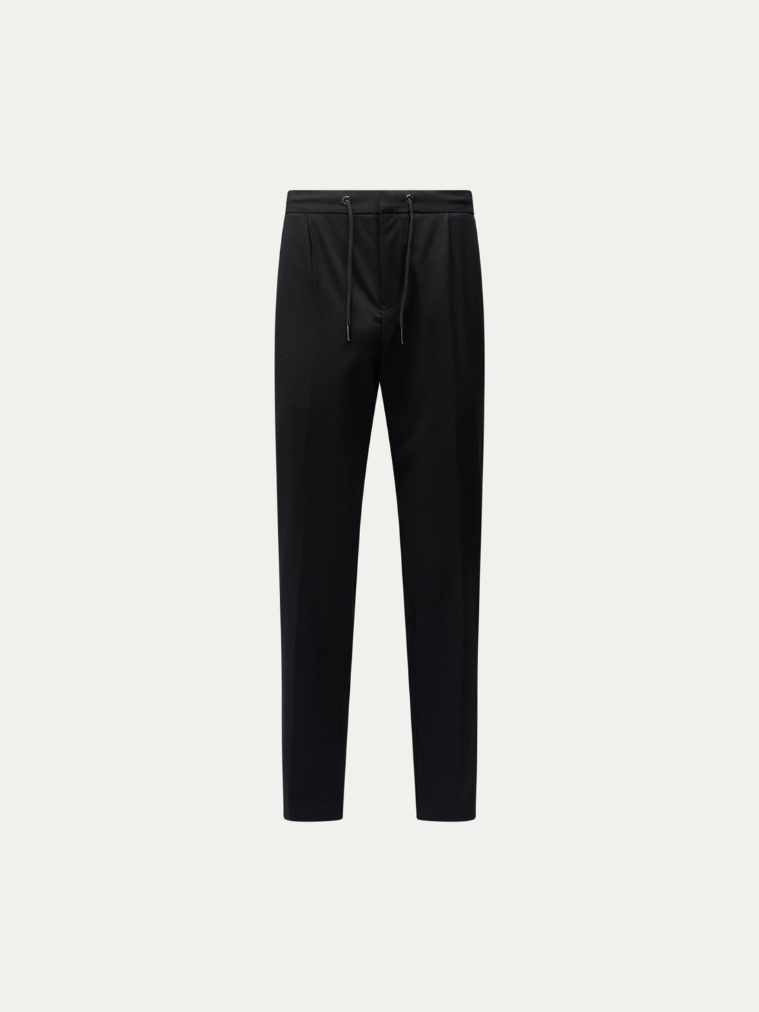 Drawstring Flannel Tech Trouser in Black