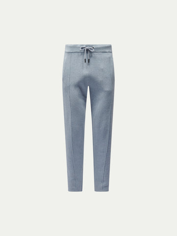 Milano Knit Jogger in Blue Blizzard