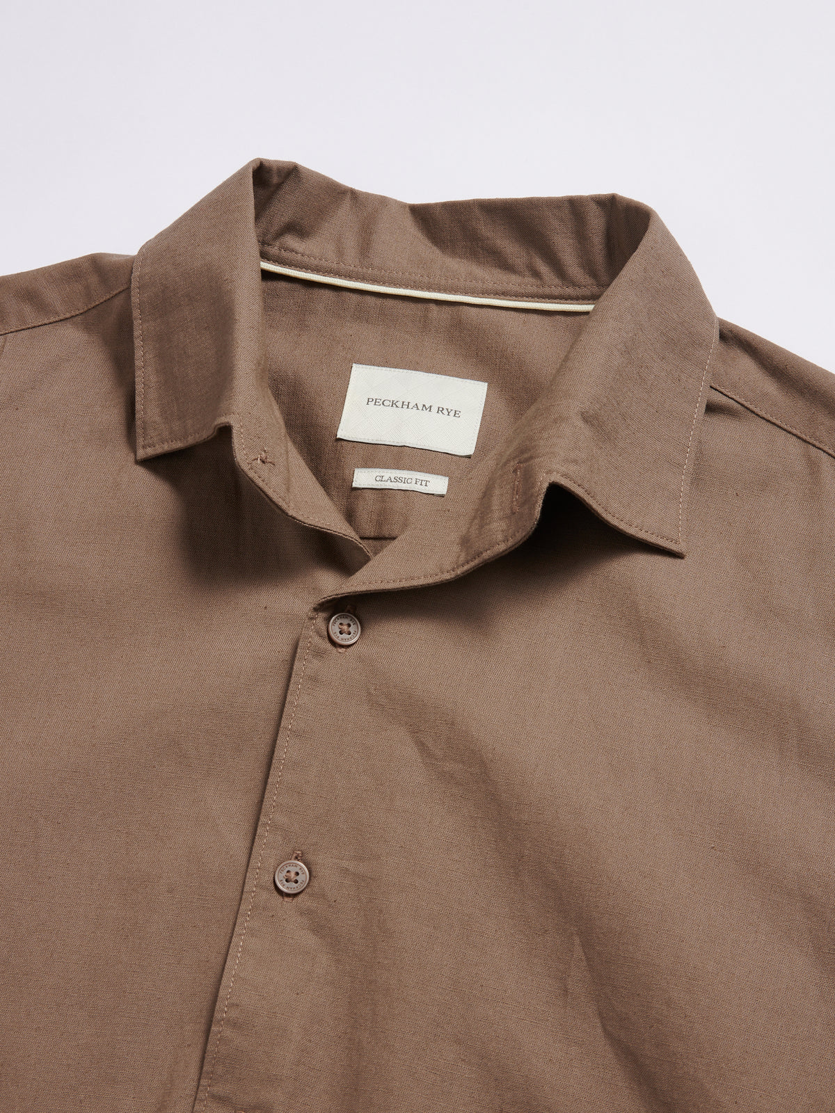 Grove Linen Blend Shirt in Caribou