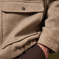Wool Blend Bomber Jacket in Simply Taupe