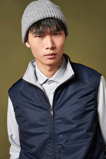 Peckham Rye Mens Light Padded Zip Vest in Dark Sapphire Navy
