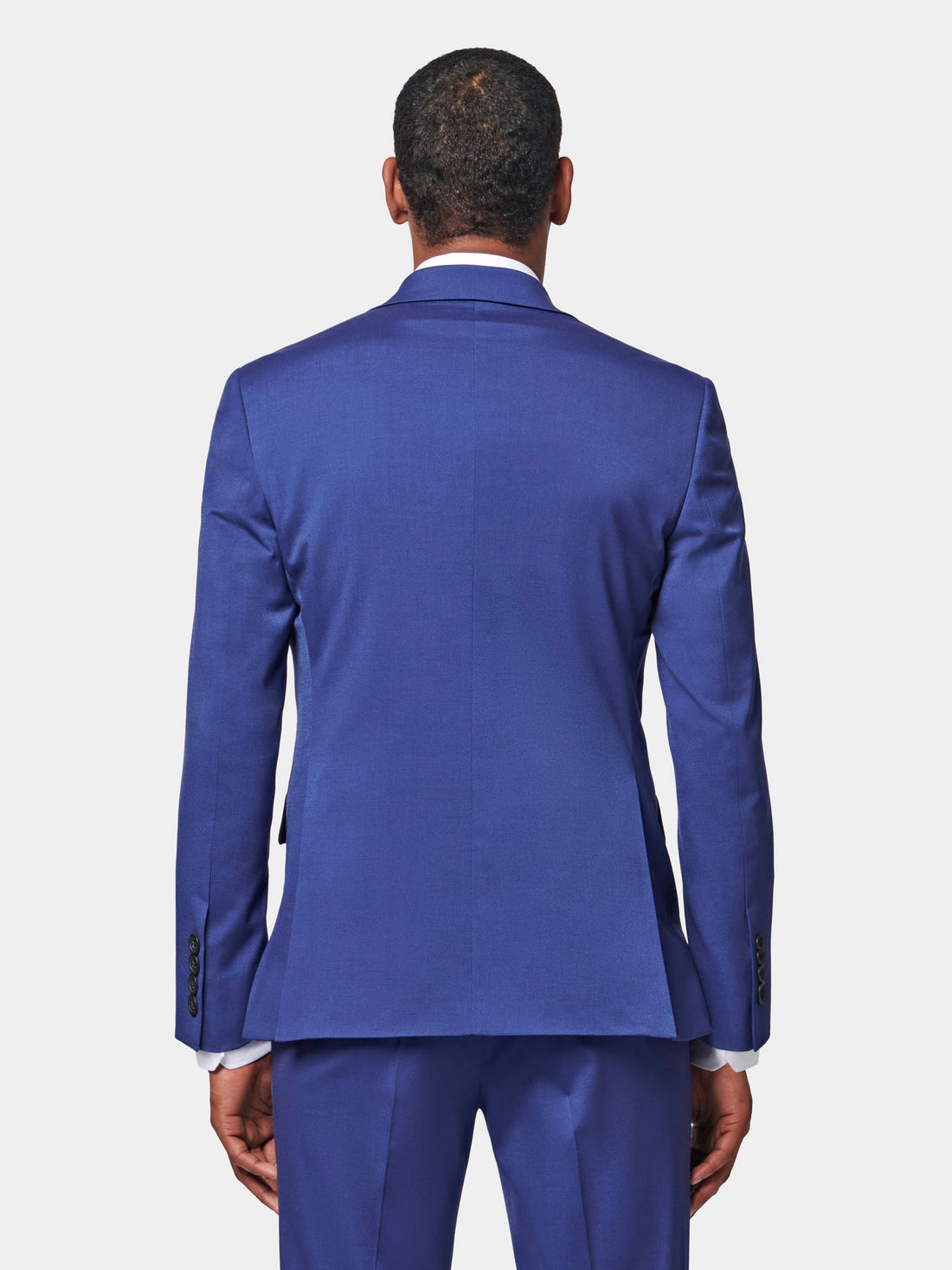 Peak Lapel Two Piece Suit in Midnight Blue