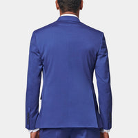 Peak Lapel Two Piece Suit in Midnight Blue