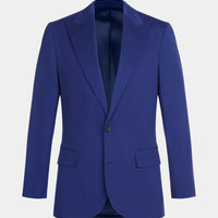 Peak Lapel Two Piece Suit in Midnight Blue