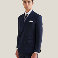 Classic Double Breasted Suit in Navy Blue