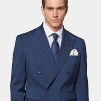 Classic Double Breasted Suit in Navy Blue