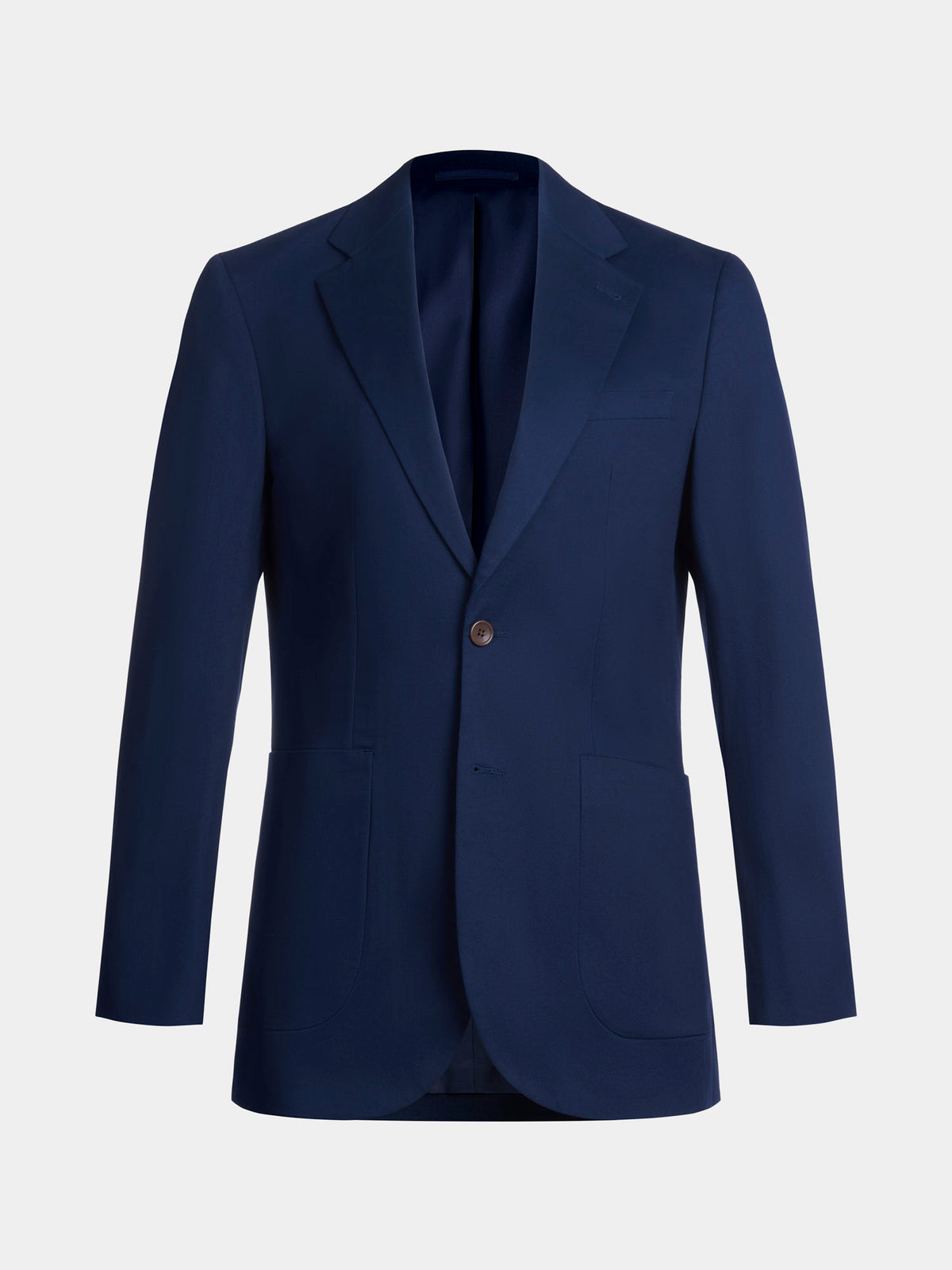 Contemporary Stretch-Twill Suit Jacket in Navy Blue