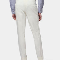 Cuffed Chino Trousers in Egret