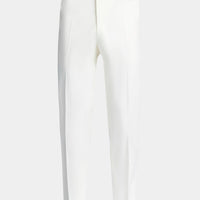 Cuffed Chino Trousers in Egret