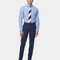 Classic Plain Front Trouser in Navy Blue