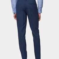 Classic Plain Front Trouser in Navy Blue