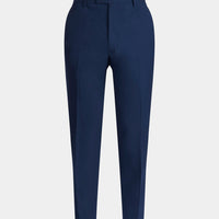 Classic Plain Front Trouser in Navy Blue